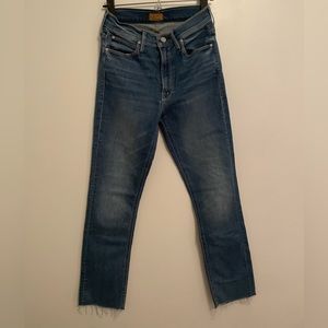 MOTHER denim ankle fray Dazzler